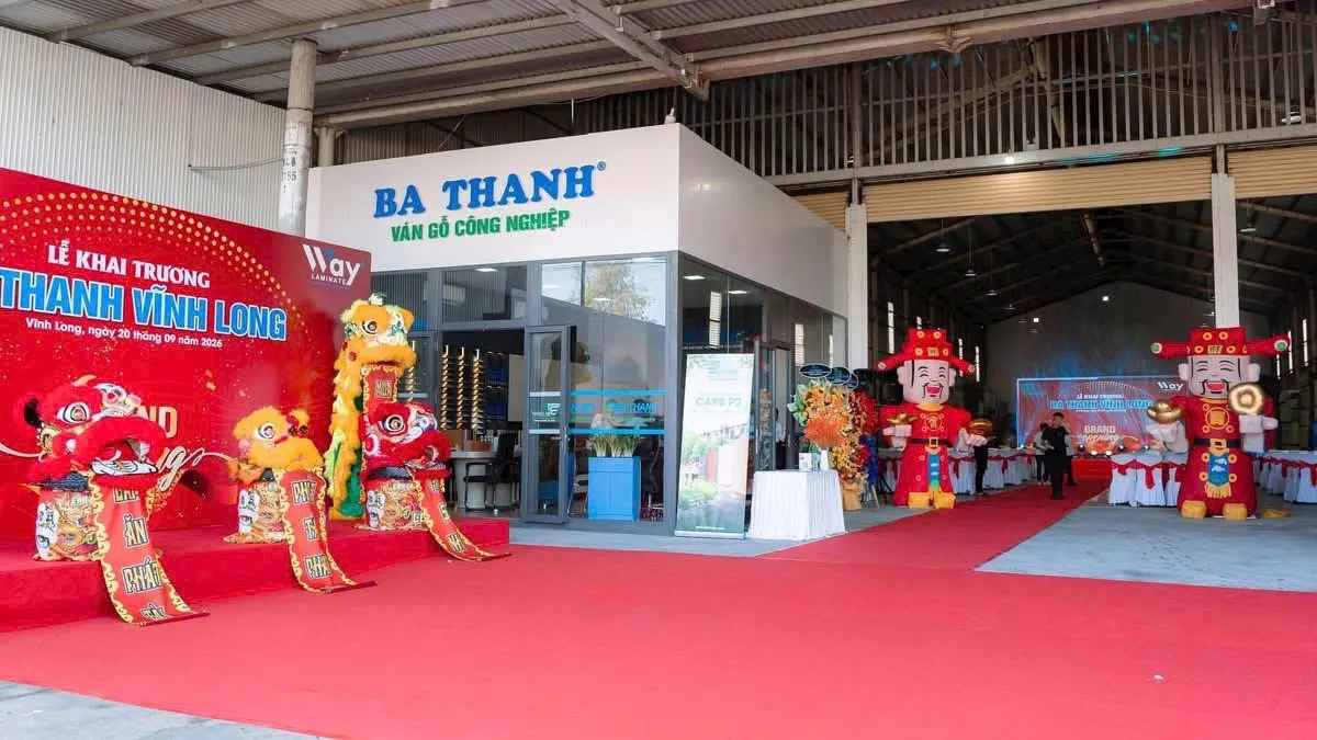 Phòng trưng bày mẫu ván tại Ba Thanh Vĩnh Long